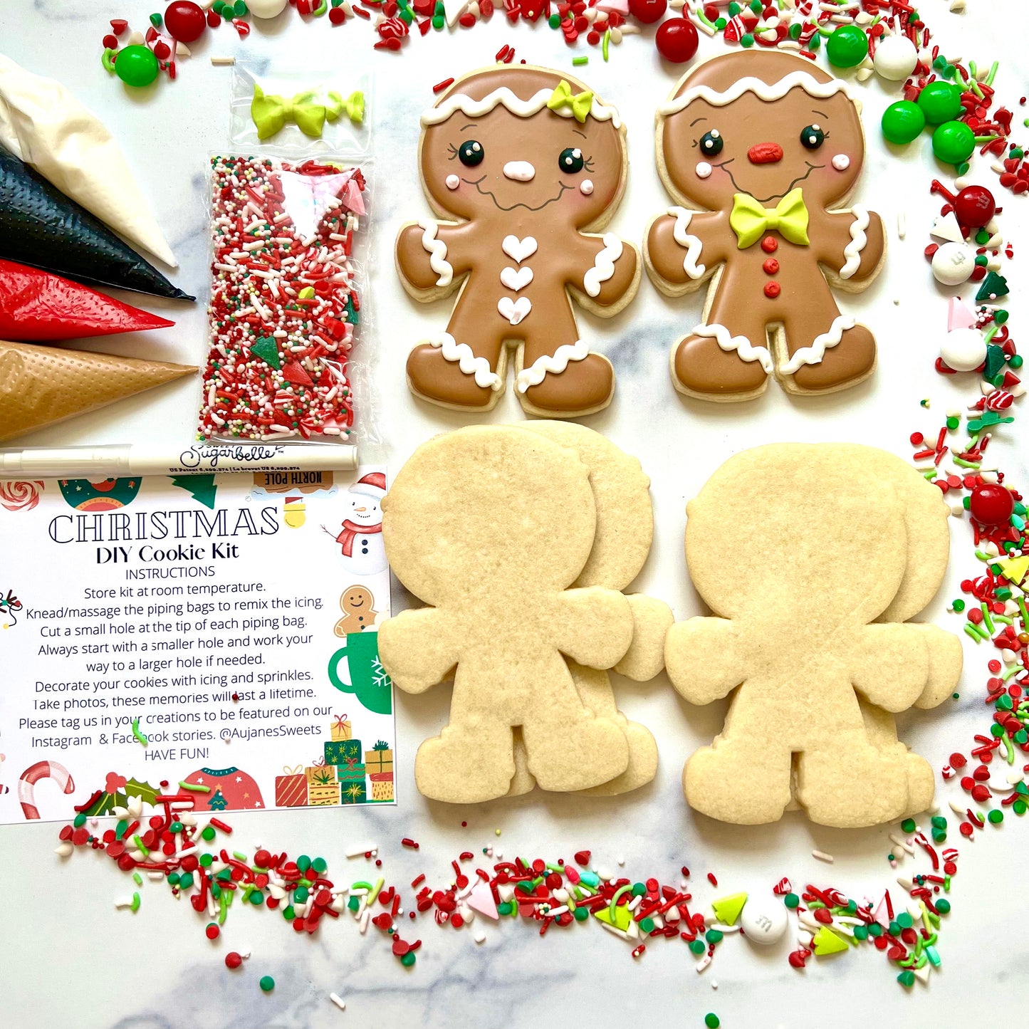 DIY Christmas Cookie Decorating Kit - Holiday Edition