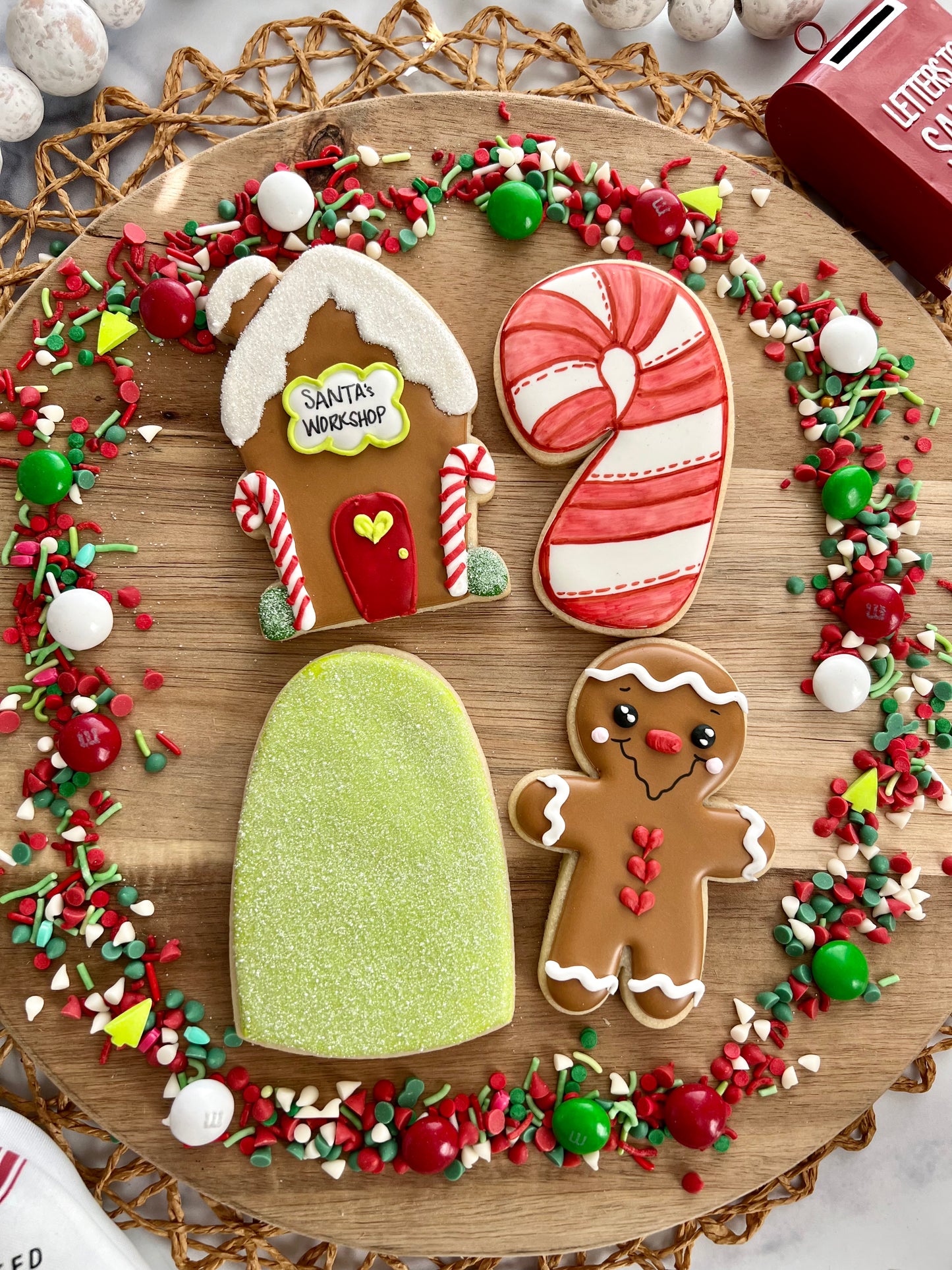 Decorated Christmas Sugar Cookies