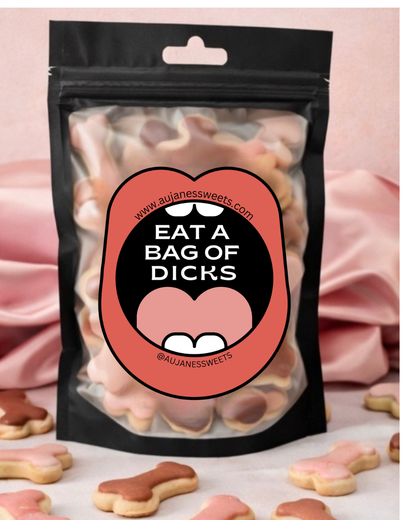 Eat a Bag of Dicks – Mini Iced Sugar Cookies - The Adult Collection