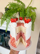 Strawberry Crunch Delight Cake