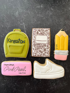 Back to School Decorated Sugar Cookies Box