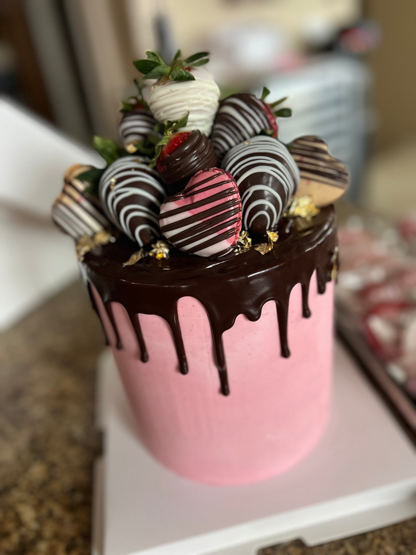 Chocolate-Dipped Cake