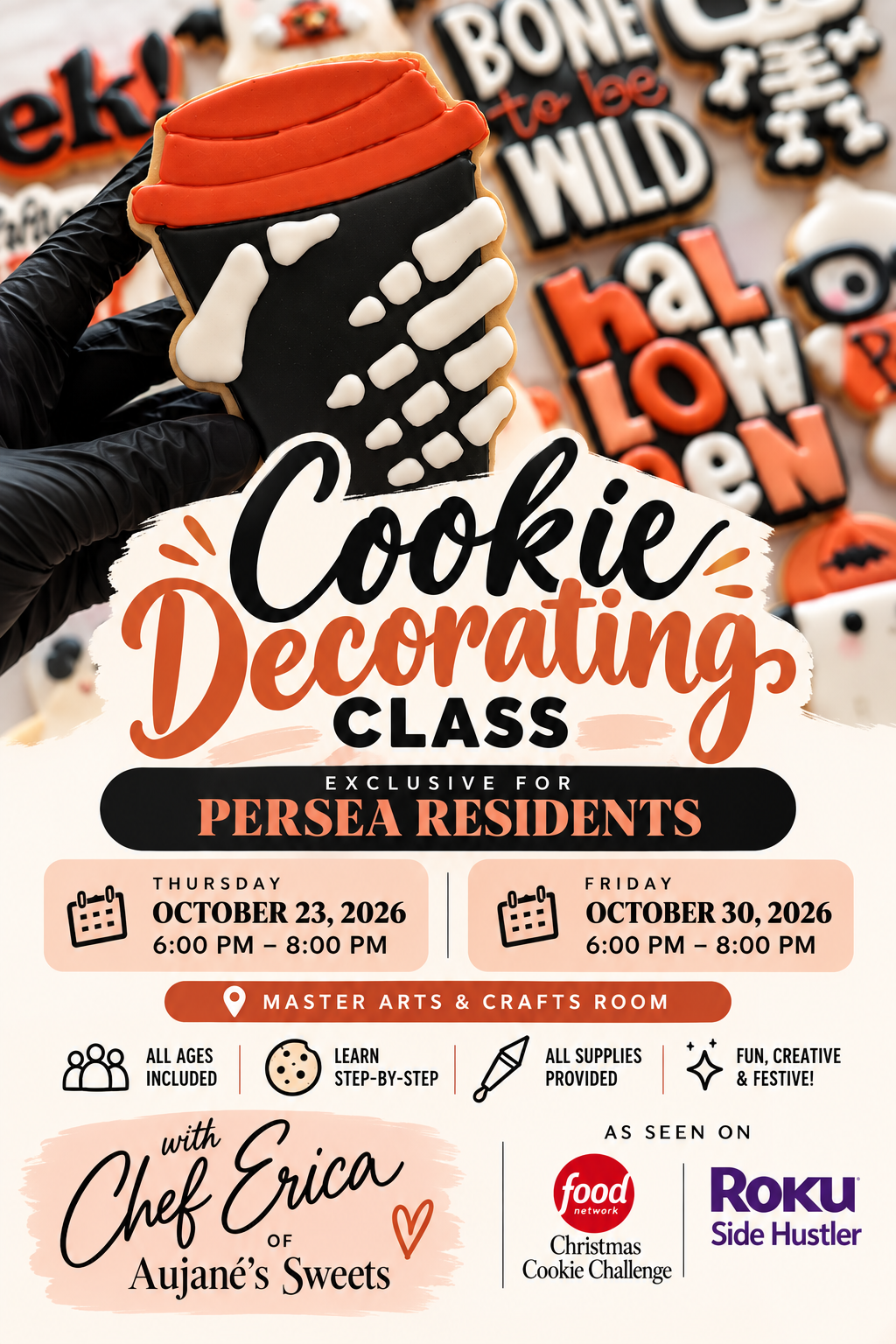 Halloween Cookie Decorating Class — Persea Residents Only 10/30