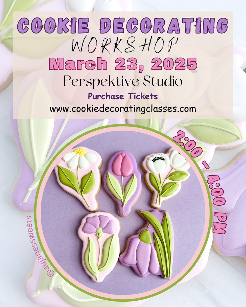Beginner Cookie Decorating Workshop at Perspektive Studio– March 23, 2025