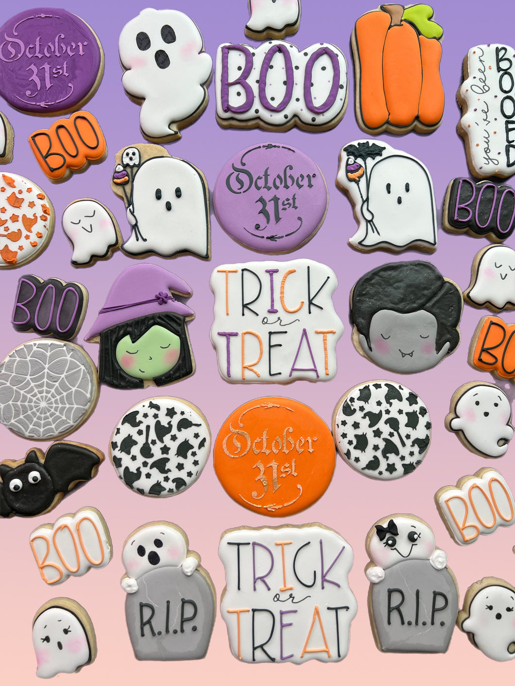 1 Dozen Halloween Sugar Cookies