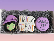 Load image into Gallery viewer, 3 Piece Box Gift Set Halloween Sugar Cookies