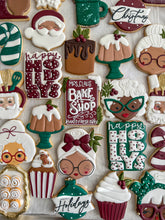 Load image into Gallery viewer, Decorated Sugar Cookies Mrs. Claus Holiday Edition