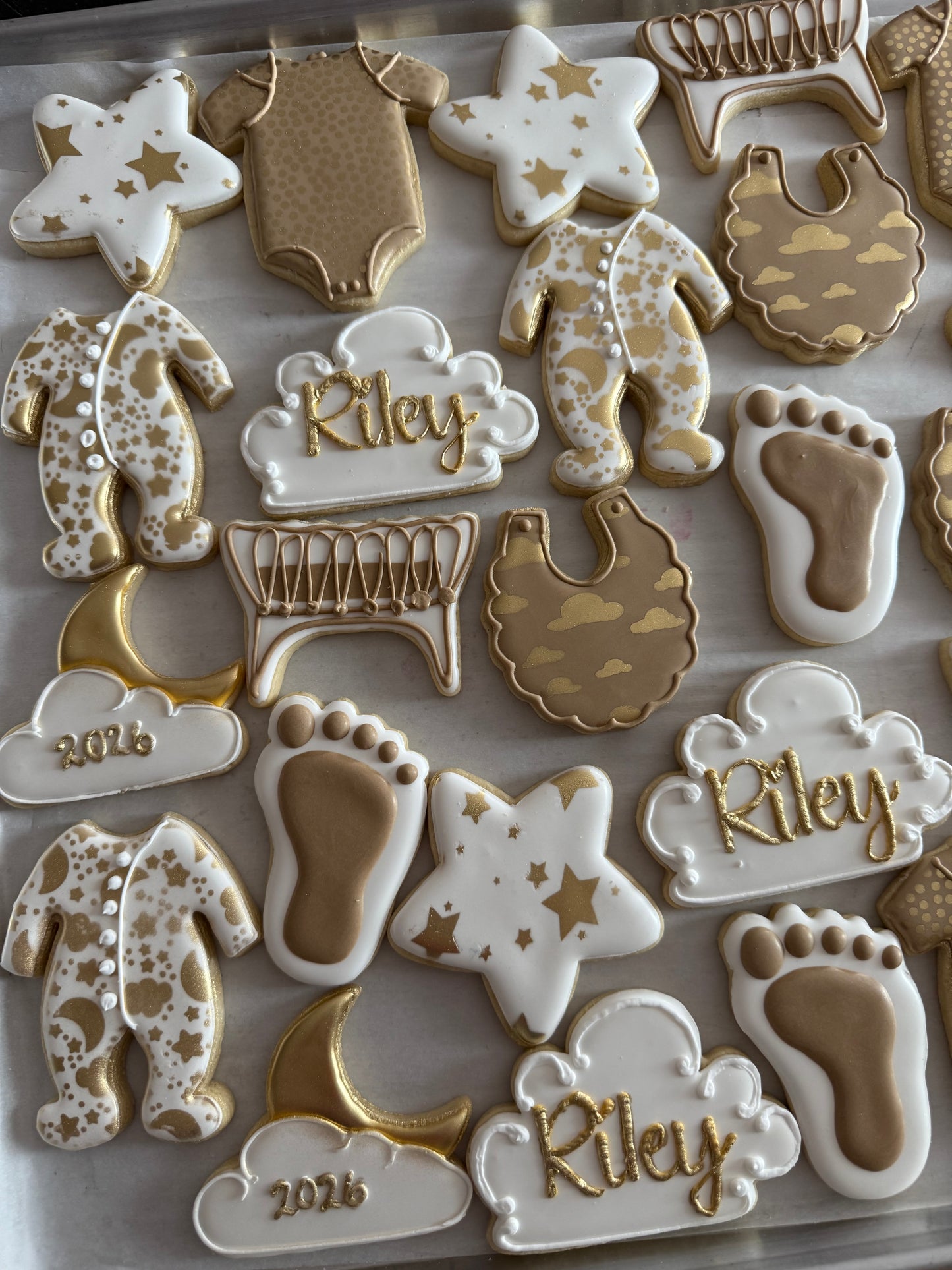 Decorated Sugar Cookies Baby Shower Theme – 1½ Dozen