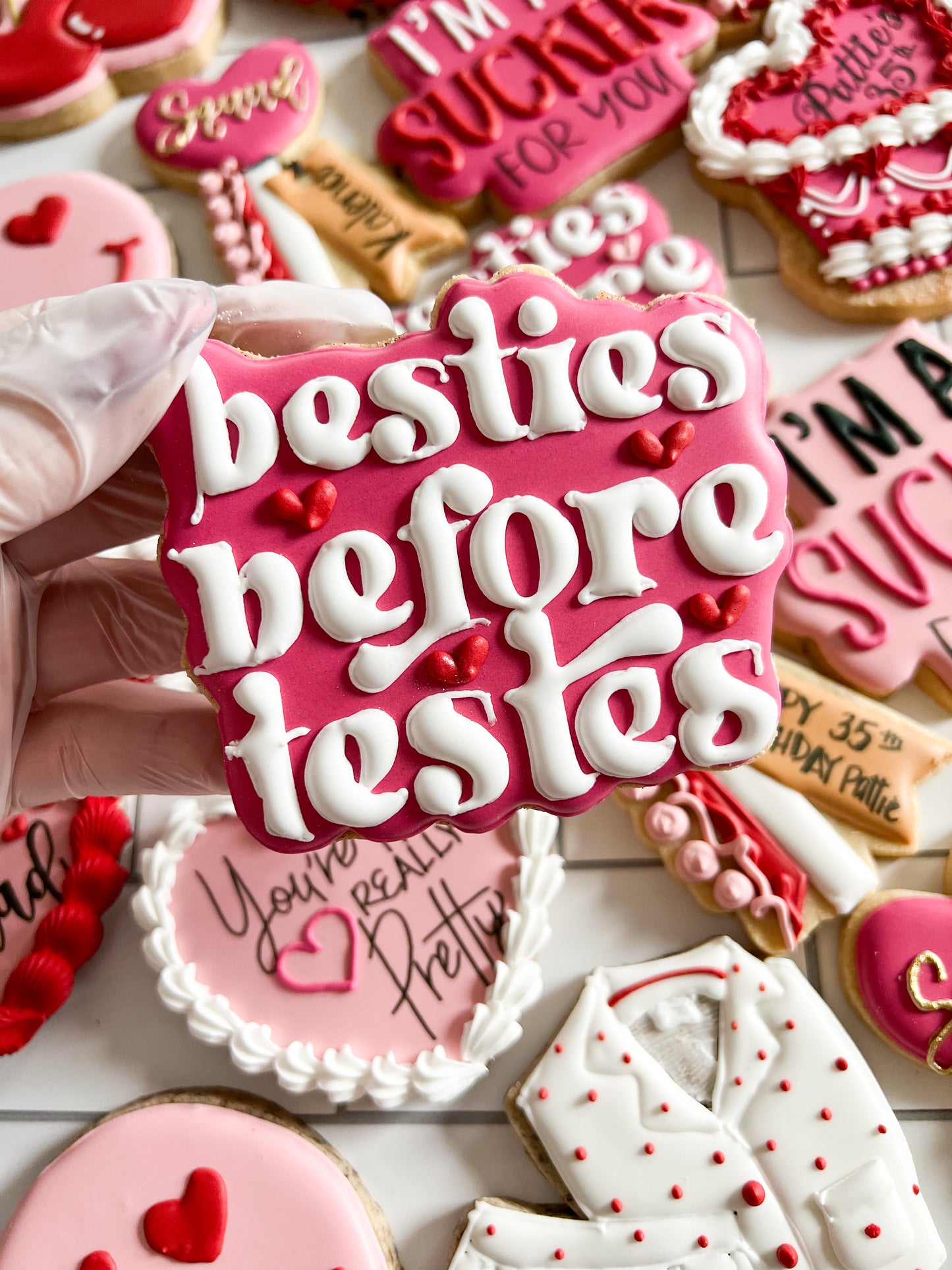 Besties Before Testes Decorated Sugar Cookies (24 Count)