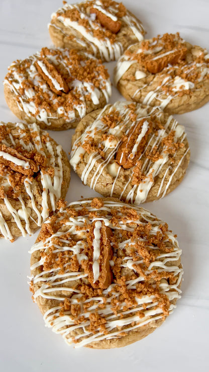 White Chocolate Biscoff Cookie Butter – Soft-Baked, Gourmet Drop Cookies