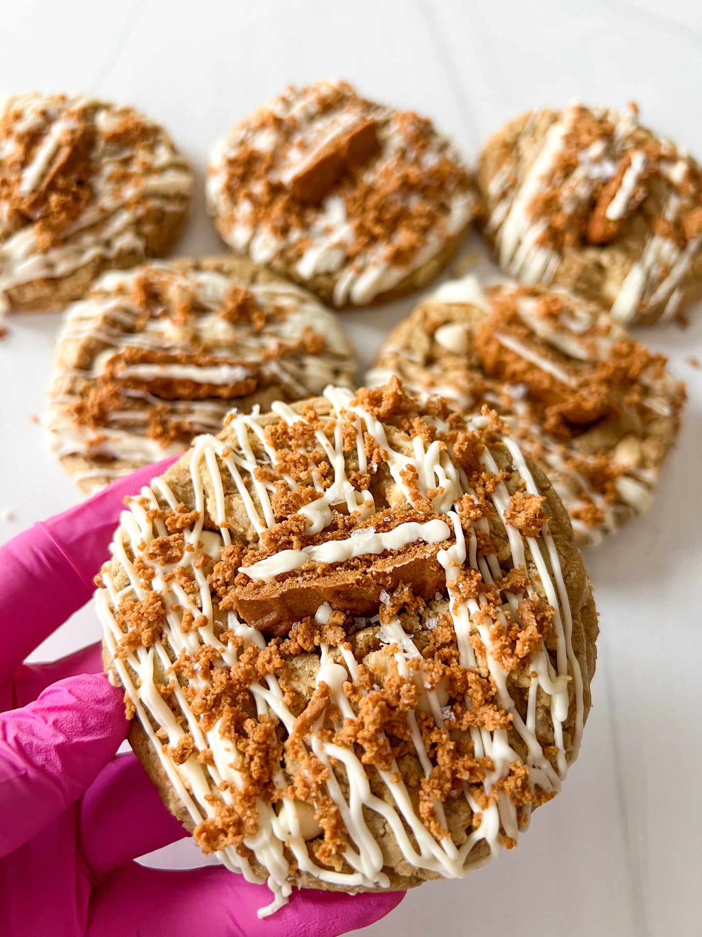 White Chocolate Biscoff Cookie Butter – Soft-Baked, Gourmet Drop Cookies