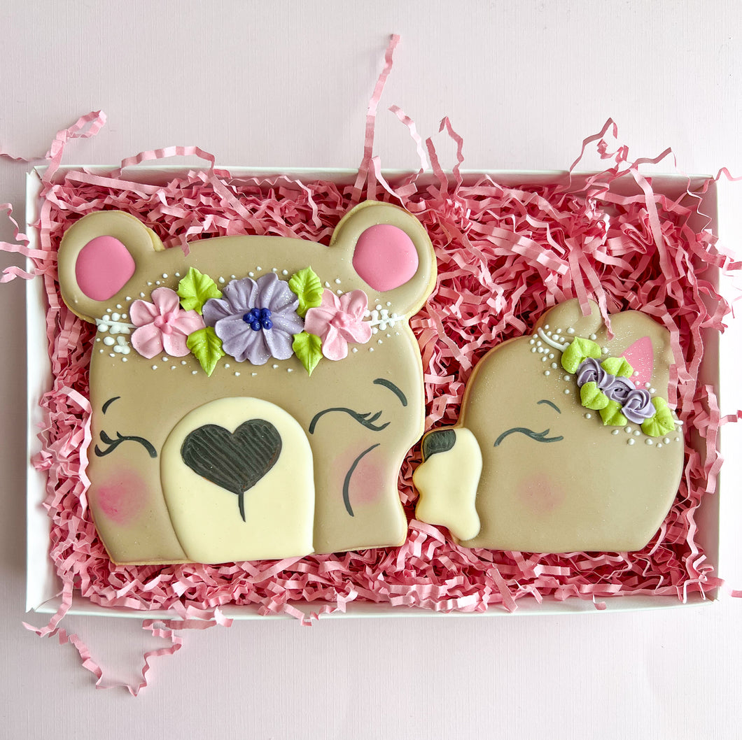 Mother’s Day Mama Bear & Baby Bear Cookie Set