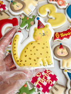 Custom Decorated Sugar Cookies – Party Animal Theme (24 Count)