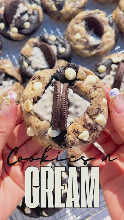 Ebony and Ivory: A Cookies N Cream Dream –  Soft-Baked, Gourmet Drop Cookies