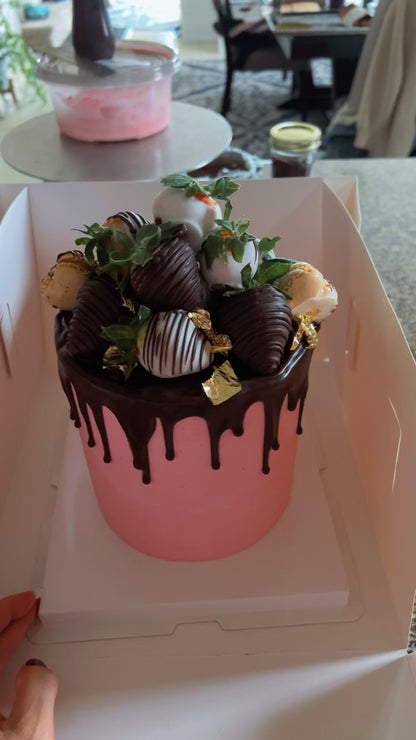 Chocolate-Dipped Cake