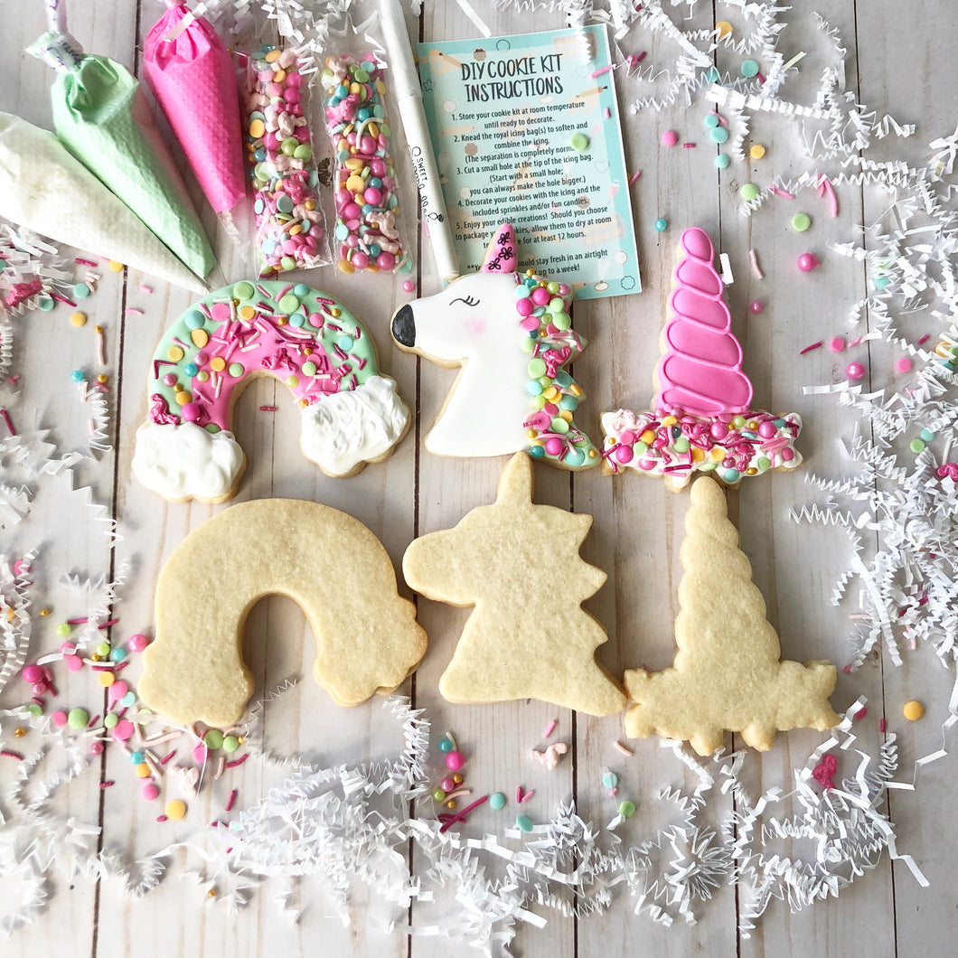 DIY Unicorn Sugar Cookie Decorating Kit