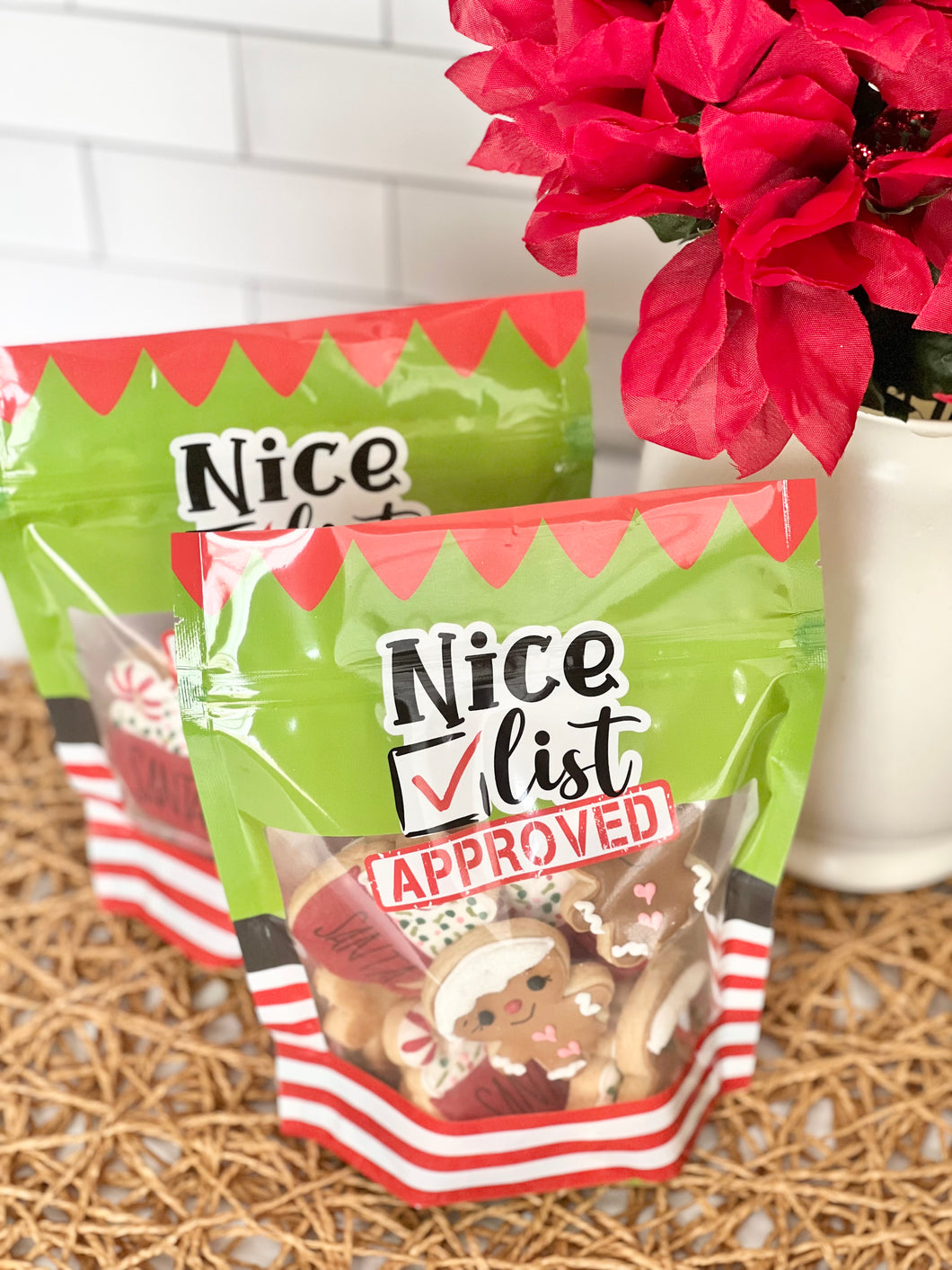Nice List Christmas Sugar Cookies Pouches