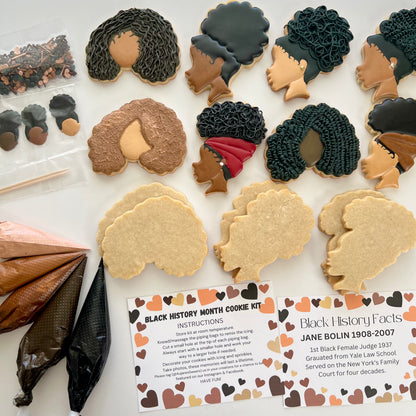 DIY "Black Girl Hair Rocks" Cookie Decorating Kit (6 Pack)