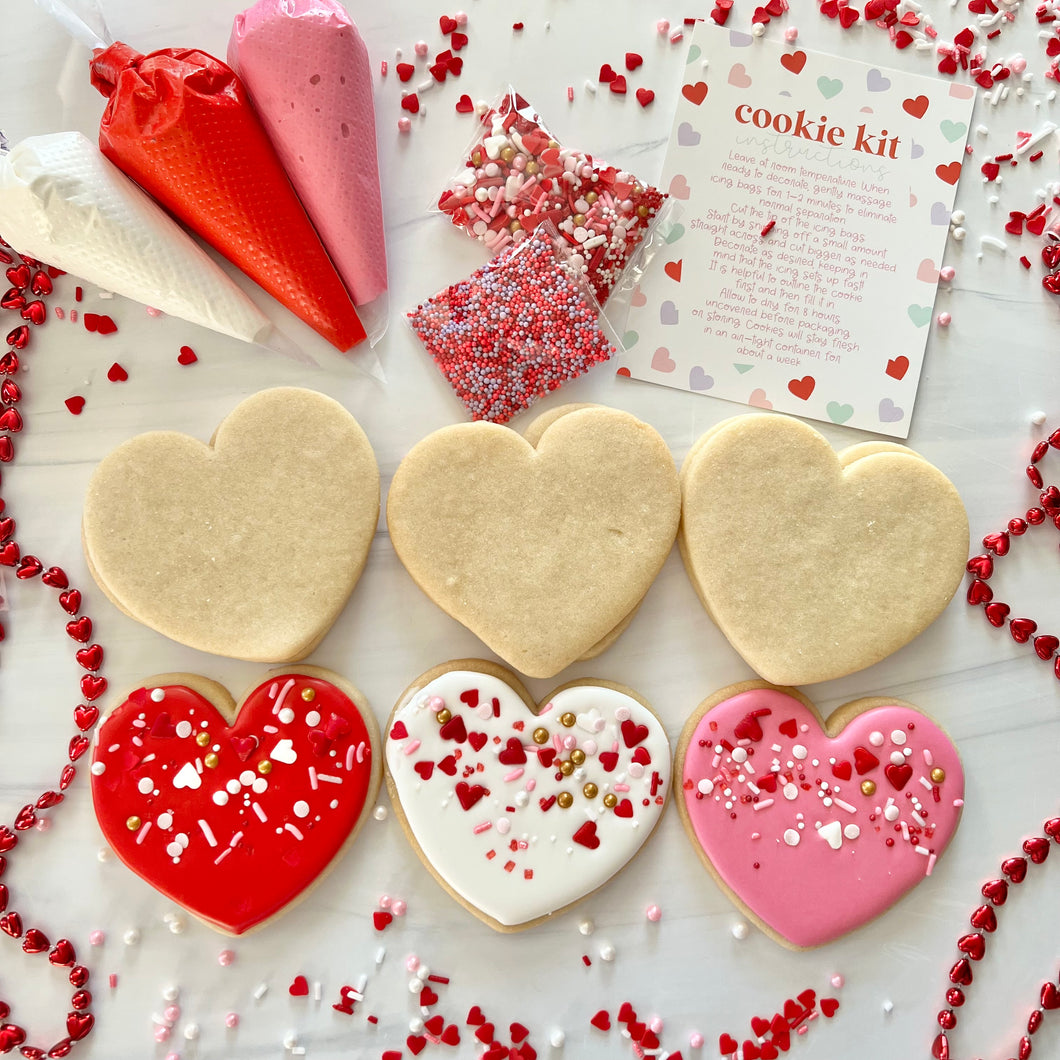 Valentine’s DIY Sugar Cookie Decorating Kit (Almond Flavor)