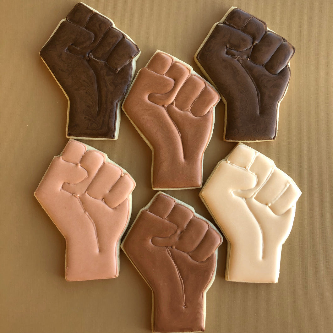 Melanin Fist Sugar Cookies: Honoring Black History